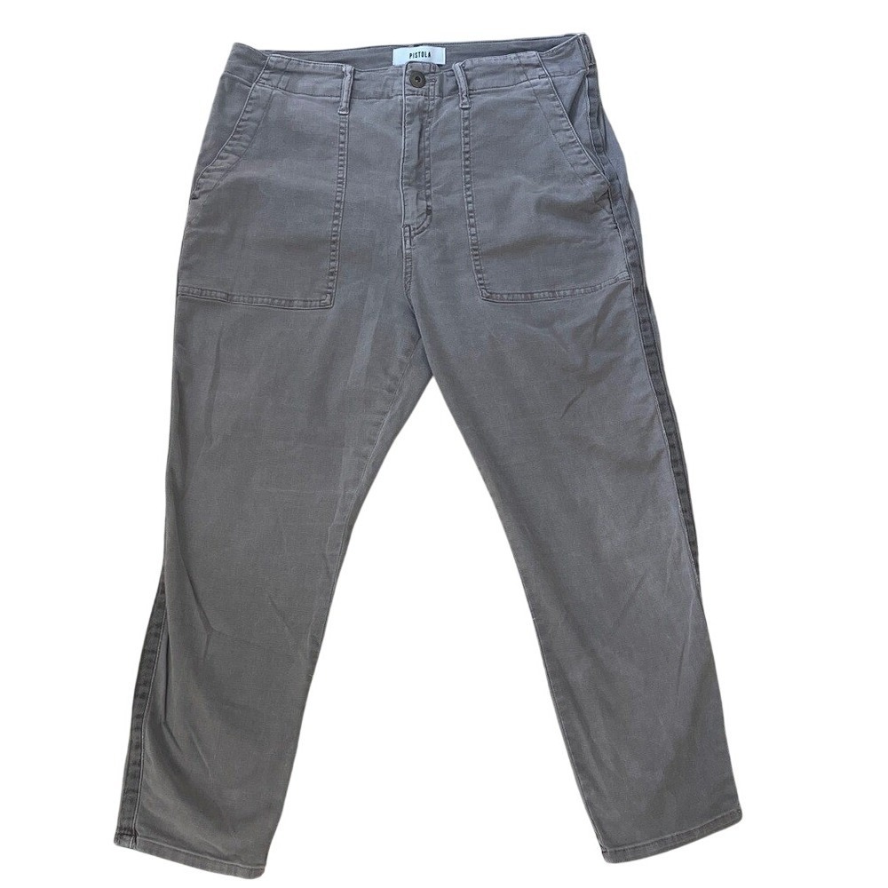Pistola Women‎ Grey Utility Cargo Tapered Pants Size 32
